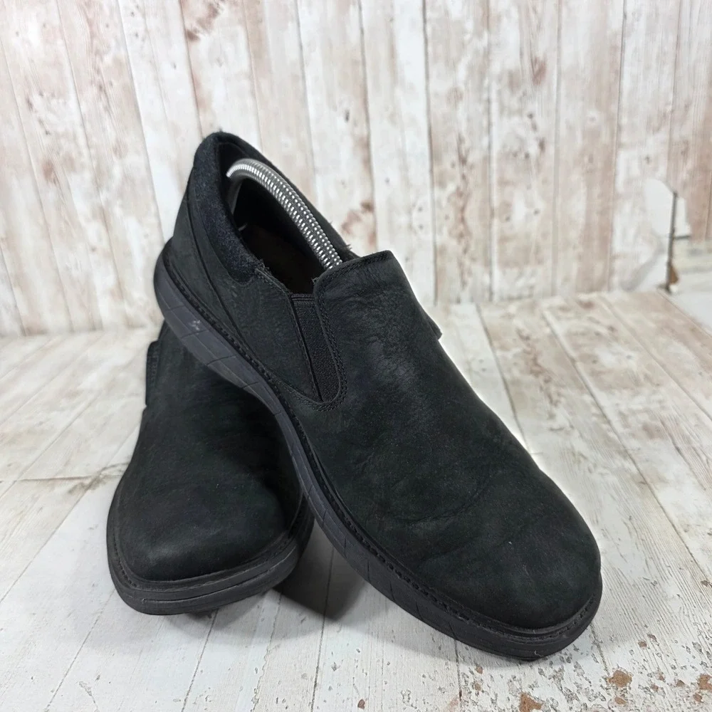 Merrell World Legend 2 Moc Mens Black Leather Slip On Shoes J94005 Size 10.5